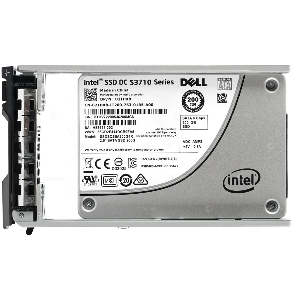 2THX8 DELL SSD 200GB SATA 6G 3.5" LFF